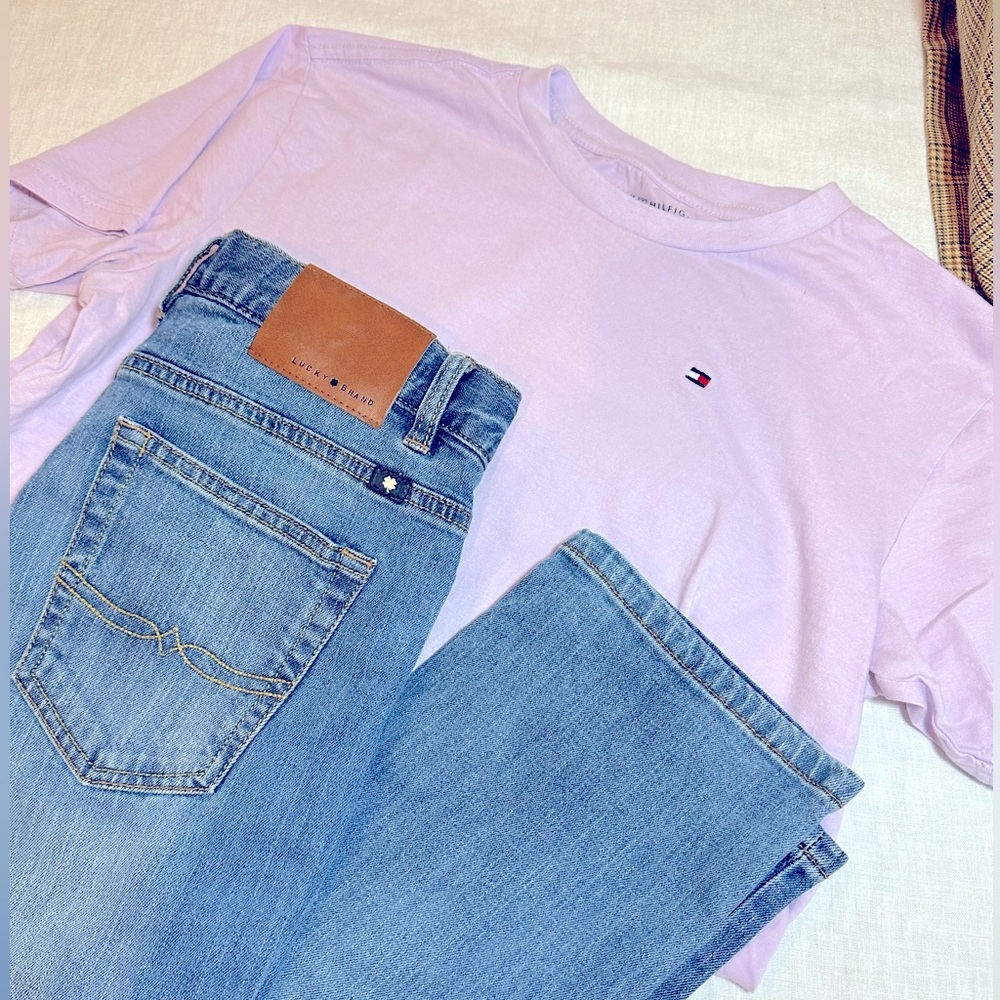 Lucky brand boys jeans w/ free Tommy lilac shirt Size 14